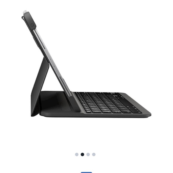 Logitech - Slim Folio Pro Keyboard Folio for Apple iPad Pro 12.9 - Graphite - Picture 6 of 7